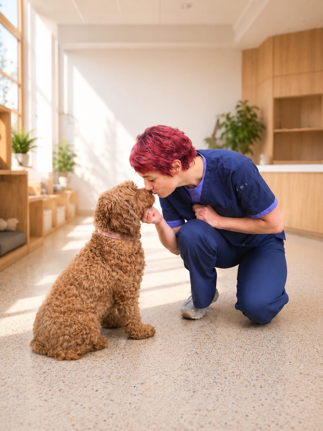 Dierenarts Lotte Godijn met haar hond in Waddinxveen
